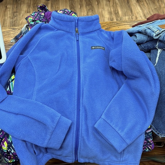 COLUMBIA | Benton Springs periwinkle fleece jacket (14/16) - Picture 2 of 3